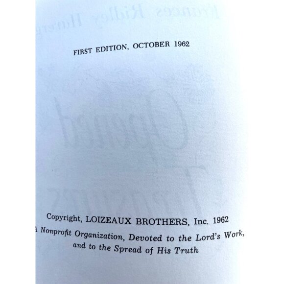 Opened Treasures By Frances Ridley Havergal First Edition 1962 Loizeaux Brothers - Picture 4 of 6